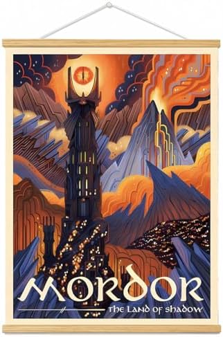 Middle Earth Landscape Wall Art Prints Canvas PaintingFantasy Posters, Wall by Meksular