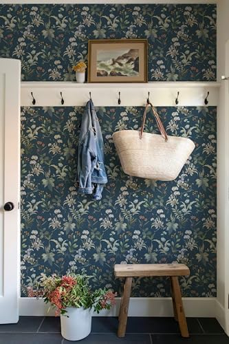 Simon&Siff Vintage Floral Peel and Stick Wallpaper 120" x 17.3" - Image 3