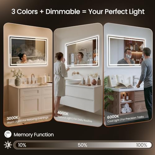 40"x36" LED Bathroom Mirror - Image 3