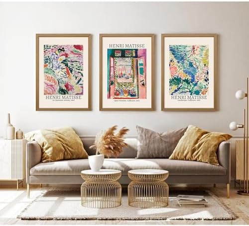 Henri Matisse Wall Art Set of 3 Matisse Poster Aesthetic Canvas Wall Art - Image 4