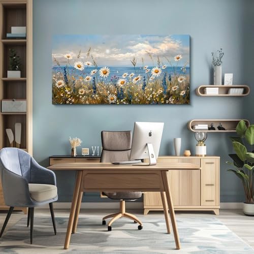Wapluam Large Canvas Wall Art for Living Room Blue Ocean Wall Decor For Bedroom - Image 5