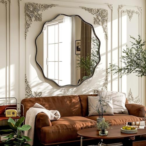 VooBang Black Scalloped Circle Mirror - Image 2