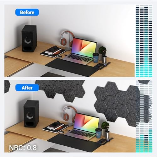 Acoustic Panels, Magrowill 12-Pack Soundproof Wall Panels 12 X 10 X 0.4 Inches - Image 5