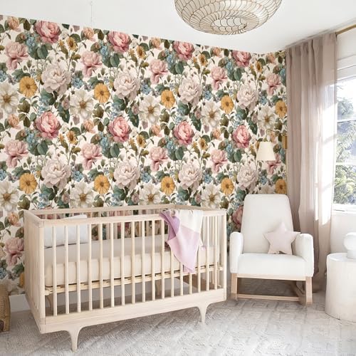 Orainege Vintage Floral Peel and Stick Wallpaper - Image 6