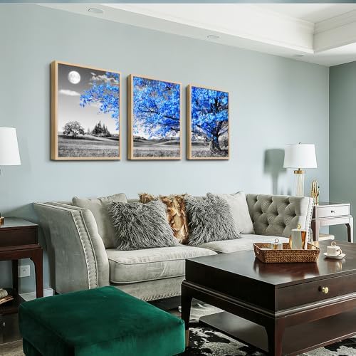 Natural Wood Framed Wall Art for Living Room and Bedroom - Image 2