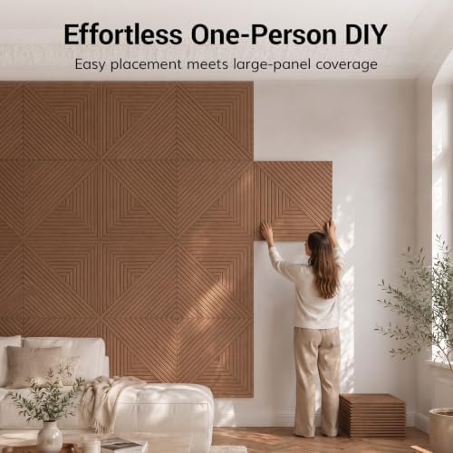 TONOR 16 Pack Acoustic Panels Peel and Stick, 23.6''x23.6''-62 sq.ft. - Image 3
