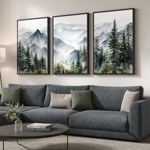 Large Framed Landscape Wall Art by Cuspin