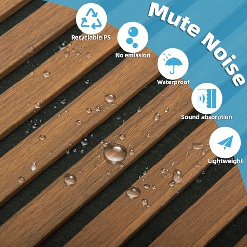Art3d 94 x 12.6 Inch Acoustic Lightweight Slat Wall Panel - Image 5