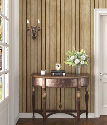 Brown 3D Wood Slat Panels for Walls Acoustic Slat Wall Paneling - Image 4