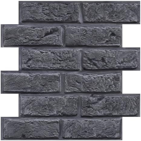 COMSTICKC 3D Faux Brick Wall Panels Peel and Stick by COMSTICKCDECOR