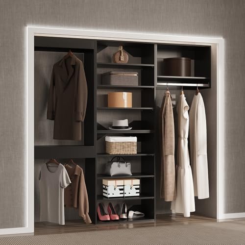 Modular Closet System, Wood Closet Tower Storage - Image 3