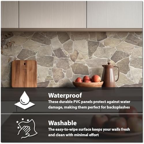 Large-Format 3D Faux Stone Wall Panels, Wild Boulder, 67 Sq Ft - Image 4