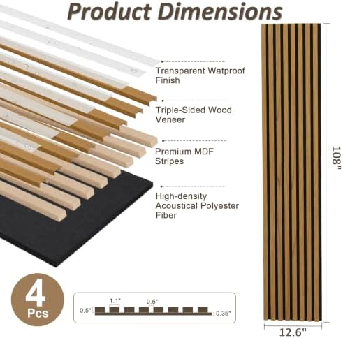 4-Pack Acoustic Wall Panels - Image 2