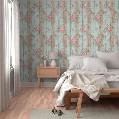 Spoonflower Shabby Chic Peel and Stick Removable Wallpaper - Image 5