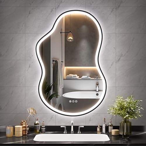 Hasipu Irregular Bathroom Mirror by Whatssuitableisthebest