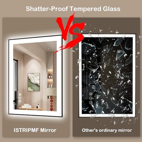 40x32 Inch LED Bathroom Mirror - Image 6