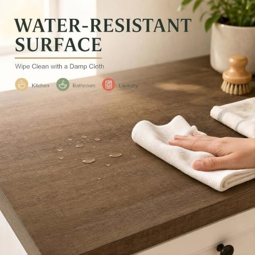 Wood Contact Paper Peel and Stick Coffee Brown Walnut Wood Grain Wallpaper - Image 3