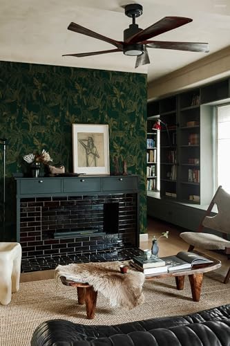 Heroad Dark Green Peel and Stick Wallpaper Boho Contact Paper 17.3"x393" Jungle - Image 5