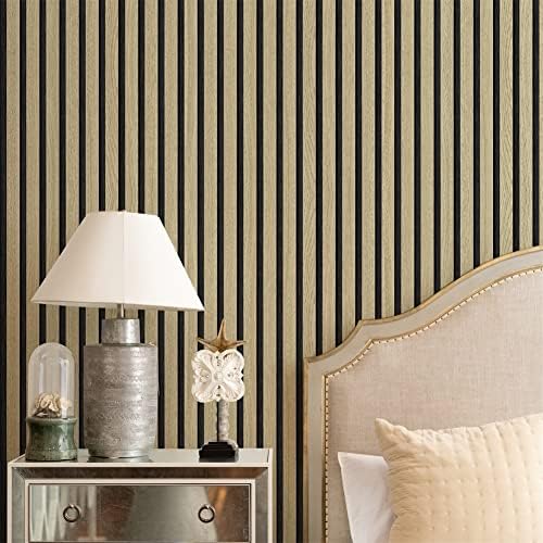 myforHD Wood Grating Stripe Self-Adhesive Wallpaper - Image 4
