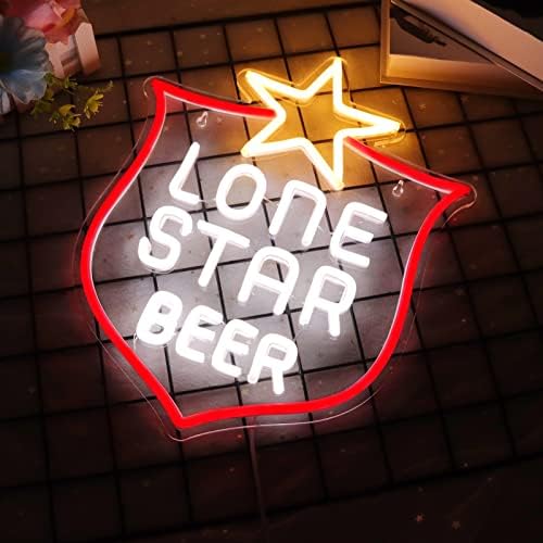 Lone Star Neon Signs for Wall Decor Neon Lights for Bedroom Led Signs Suitable - Image 2