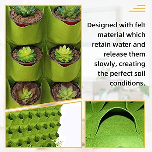 LITLANDSTAR Hanging Vertical Wall Planter, 72 Pockets, 100cm x 100cm, - Image 3