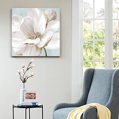 SEVEN WALL ARTS White Magnolia Wall Art Flower Artwork Floral Canvas Painting - Image 6