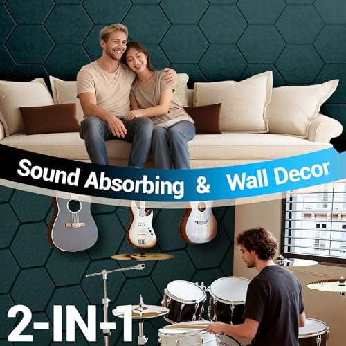 Acoustic Panels, Magrowill 12-Pack Soundproof Wall Panels 12 X 10 X 0.4 Inches - Image 3