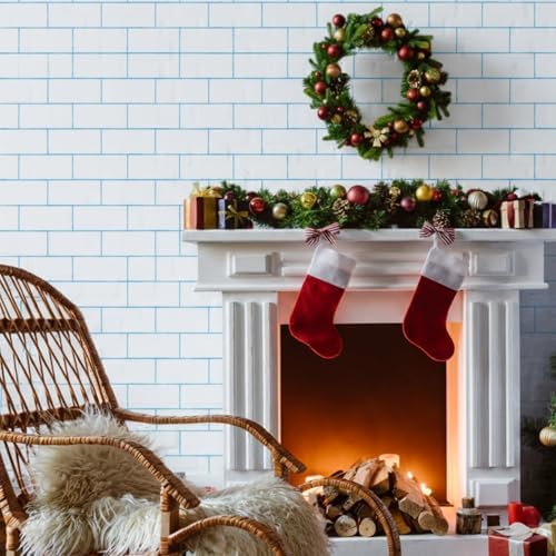 Chuangdi 2Pcs 4.5 x 9ft Brick Stone Backdrop Wallpaper Tablecloth - Image 6