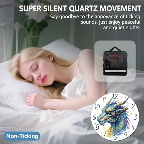 peacoblue Dragon Wall Clocks Battery Operated - Image 4