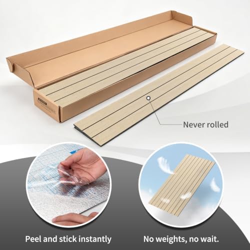 AMZDEPOT 6 Pack Peel and Stick Wood Panels - Image 2