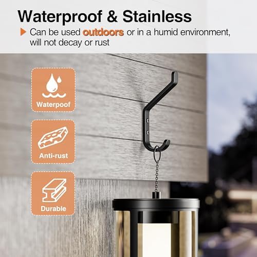 susswiff 10-Pack Coat Hook for Hanging, Stainless Wall Hooks for Towel - Image 4