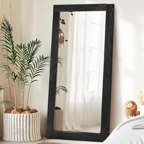 71x32in Full Length Mirror, Solid Wood Convex Frame - Image 6