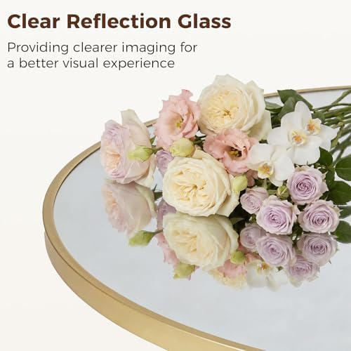Sweetcrispy 20 Inch Round Wall Mirror, Bathroom Mirrors - Image 3