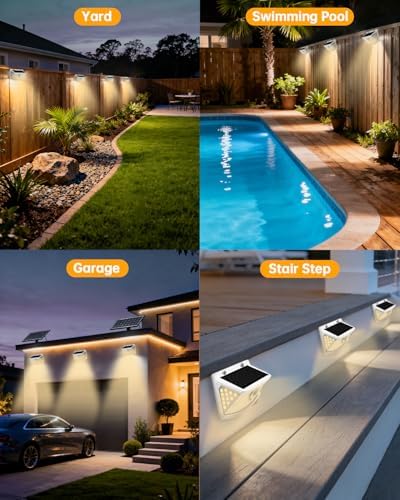 Aootek Solar Motion Sensor Lights Outdoor 120 LEDs, 2 Pack - Image 7