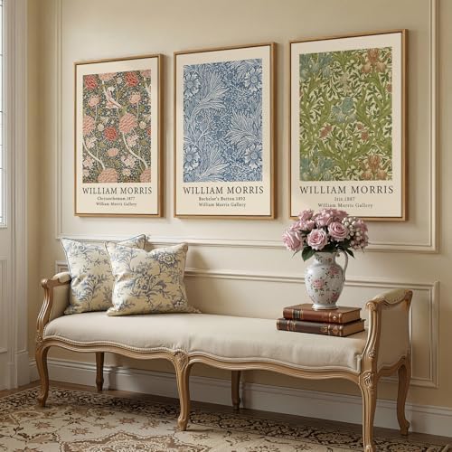 Large Framed William Morris Botanical Wall Art - Image 3