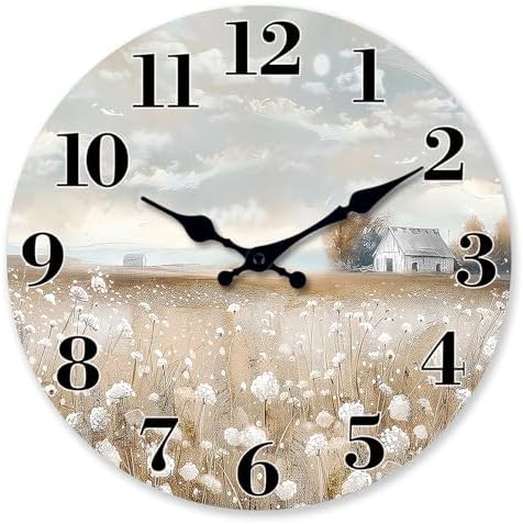 XFM Farmhouse Wall Clock for Living Room Decor 16 Inch Silent by XFMWallClock