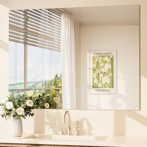 TETOTE 48" x 36" Frameless Bathroom Mirrors by TETOTE