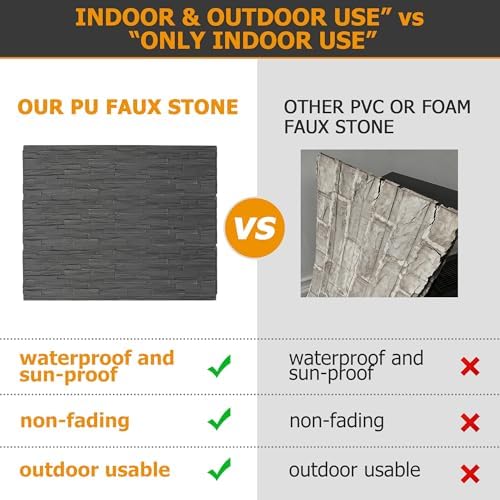 ROOMTEC 6-Packs Faux Stone Wall Covering Panels - Image 3