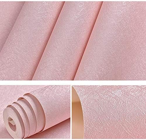 Cohoo Home Pink Wallpaper Peel and Stick Contact Paper Pink Silk 15.7”×197” - Image 4
