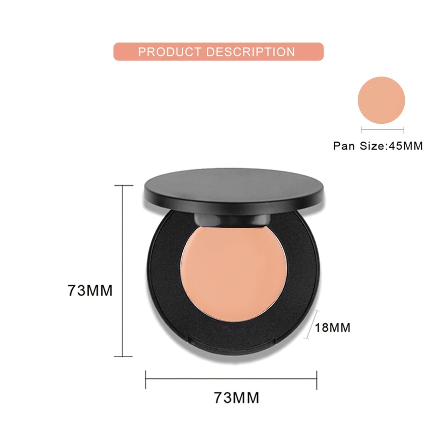 Cream Concealer Corrector Correcting Contour Makeup Set under Eye Concealer Cream Kit for Dark Circles and Blemish 9
