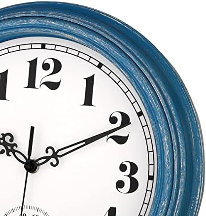zyzamay 12 Inch Indoor Outdoor Battery Operated Wall Clocks - Image 3
