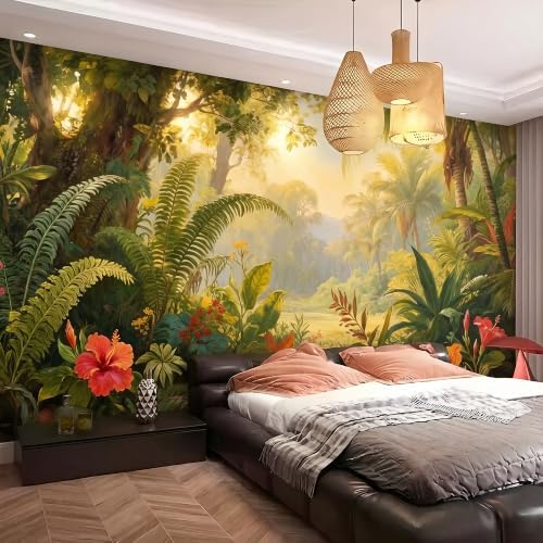 European Style Flowers, Birds murals Woodland Tree Peel and Stick self Adhesive - Image 2
