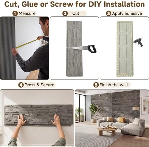 Faux Stone Wall Panels, 3D Artificial Rock Siding - Image 5