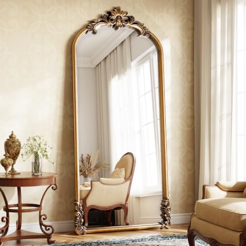 69"x28" Bronze Vintage Arched Full Length Mirror - Image 7