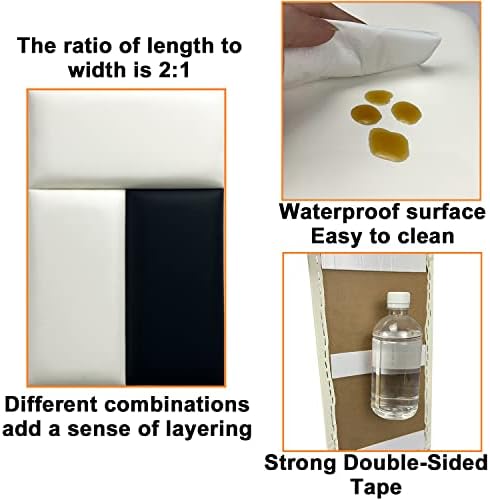 YLL YLL 4PCS Anti-Collision Wall Padding 3D Peel and Stick Headboard - Image 6