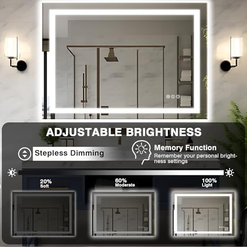 EchosLife 48"x36" LED Bathroom Mirrors - Image 5