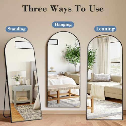 DUMOS 65"x24" Arched Full Length Mirror - Image 2