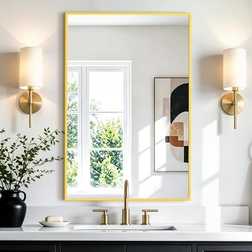 Rectangular Bathroom Mirror by AMOISE