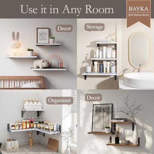 BAYKA Wall Mounted Floating Shelves - Image 4