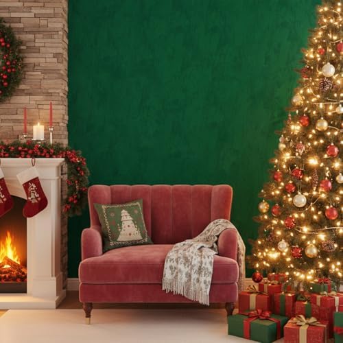 ReWallpaper Emerald Green Velvet Wallpaper 30in x 16.5ft Peel and Stick Green - Image 5
